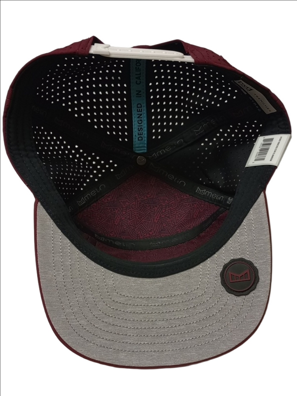 🆕 MELIN THE HYDRO TRENCHES ICON XL WATER REPELLENT MAROON MENS BASEBALL CAP - Picture 8 of 13